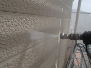 外壁塗装　高圧洗浄　平ノズル