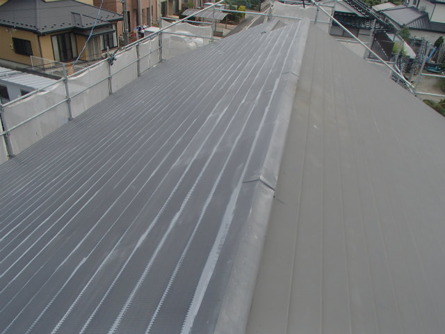 錆び止め塗装　トタン屋根