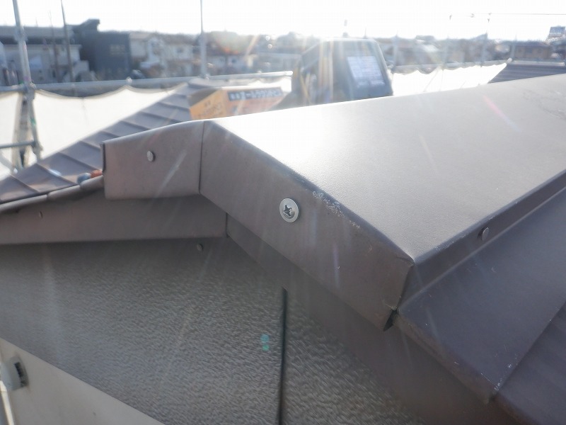 トタン屋根　棟包み　釘　ビス
