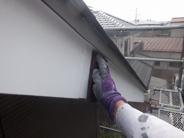 破風　ケンマロン　下地処理